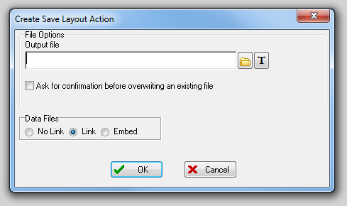 图19.9  Create Save Layout Action Dialog (创建保存版面操作对话框)